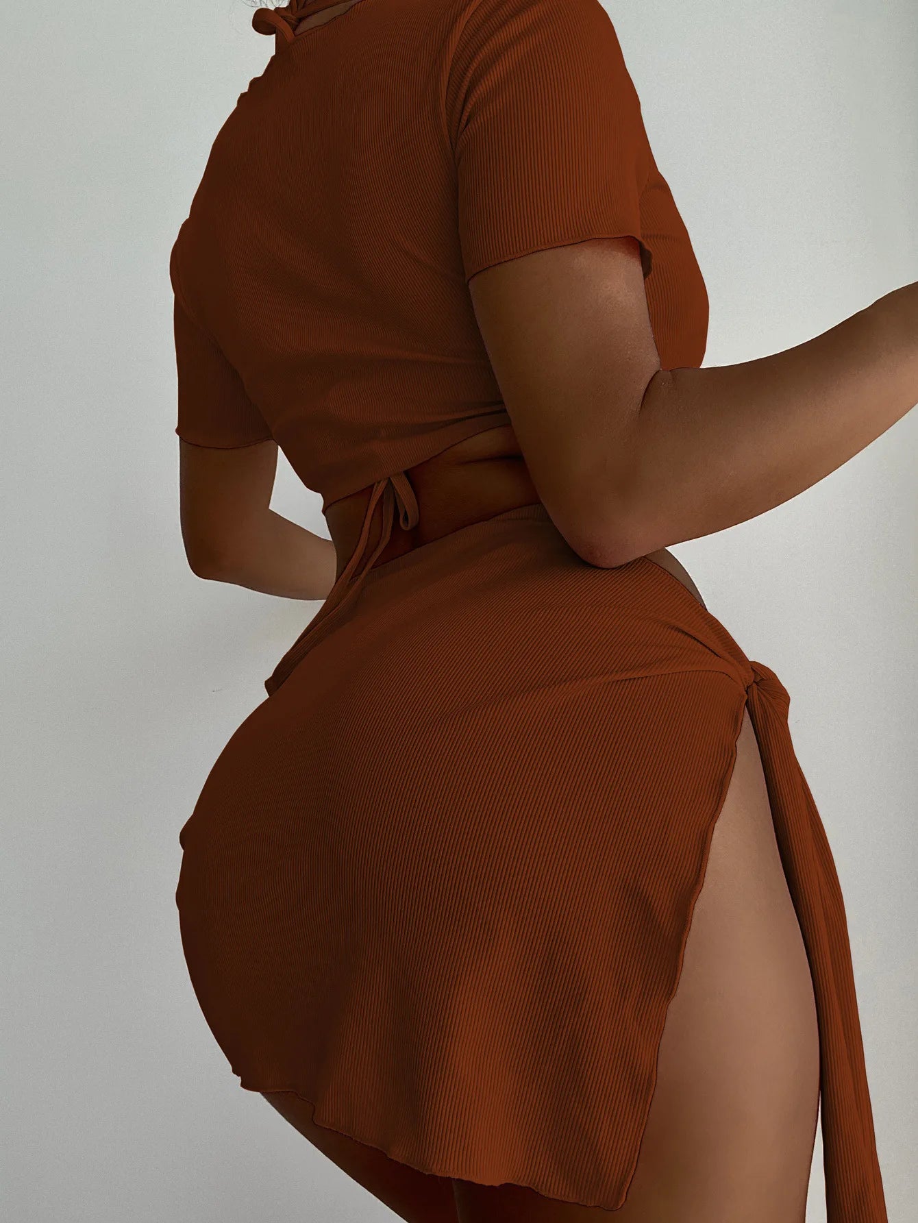 New Orange 4PCS/Set Swimwear