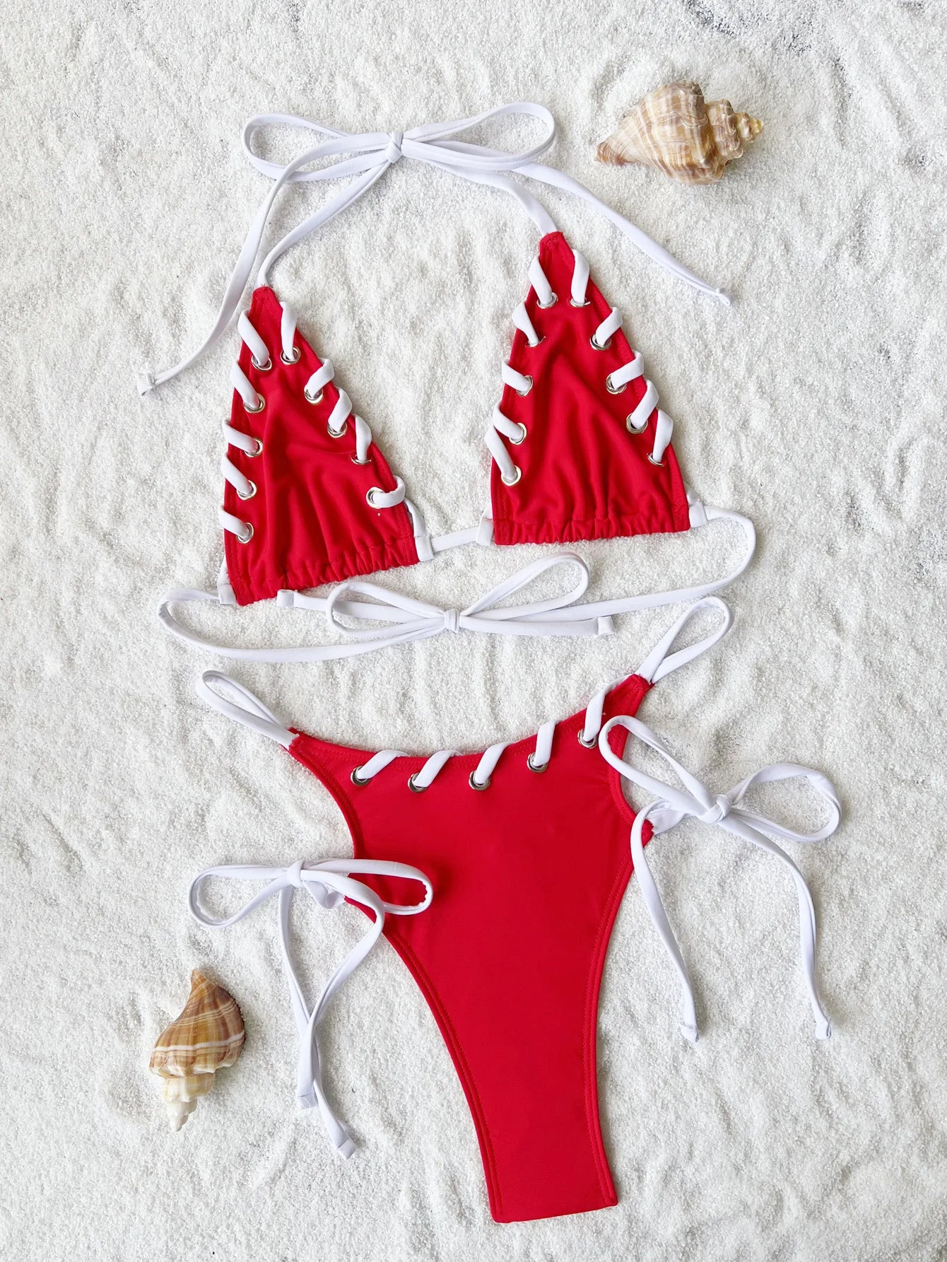 Sexy 2025 Red Swimwear