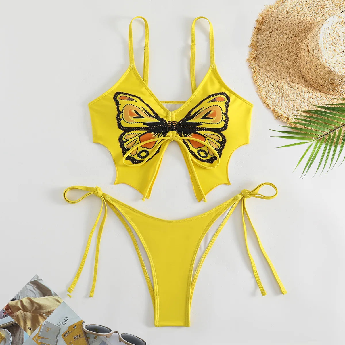 Print Strapped Swimwear