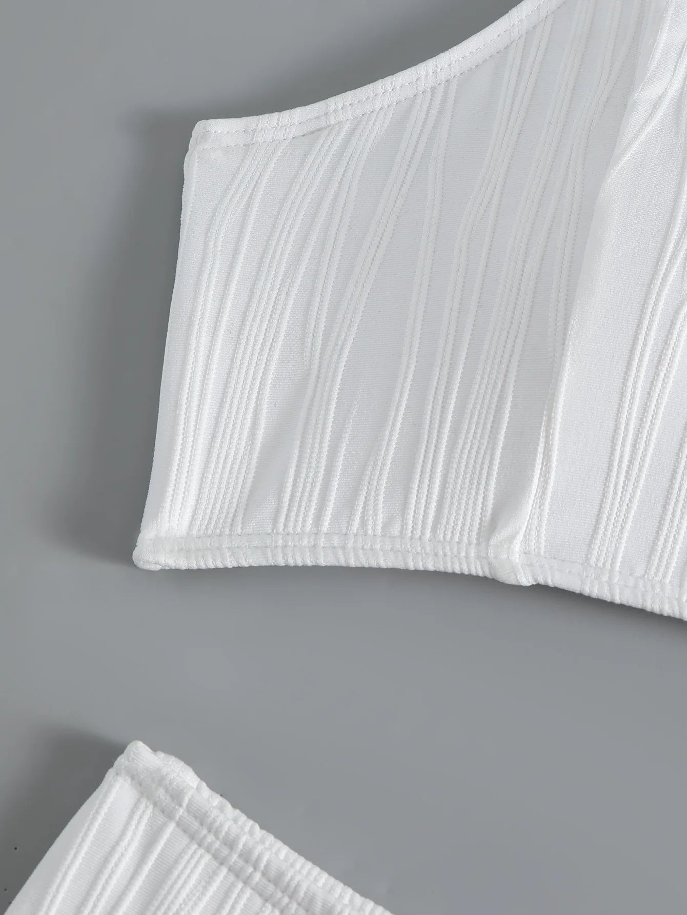 White Sleeveless Swimwear