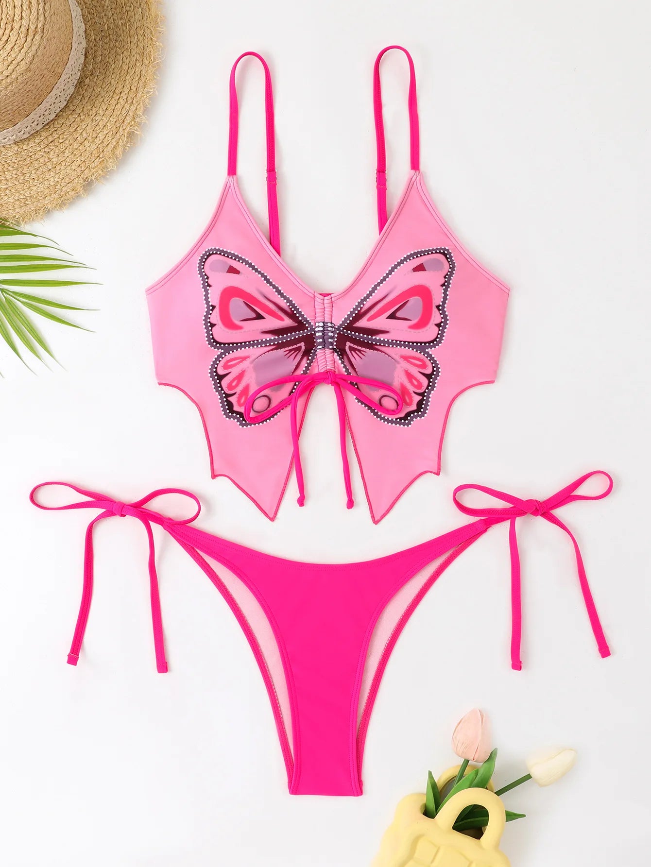 Print Strapped Swimwear
