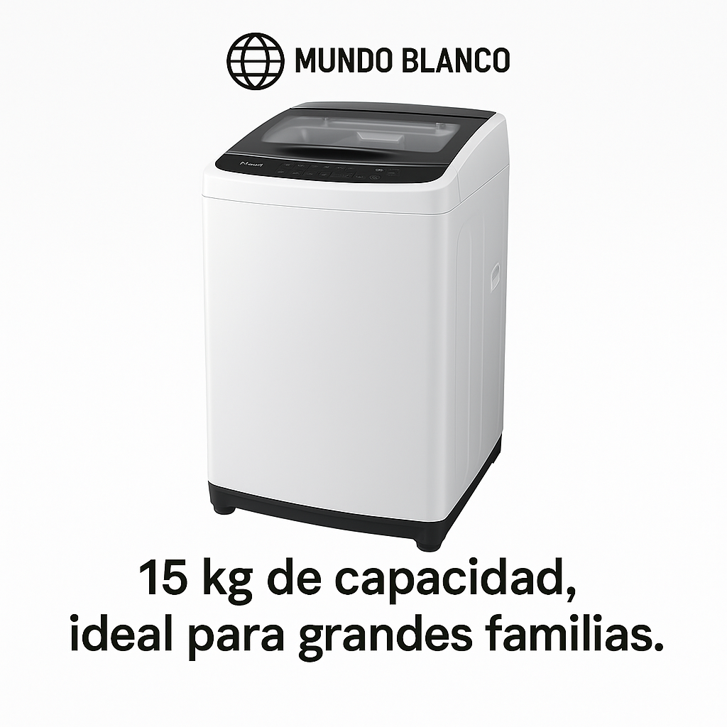 Lavadora automática 15Kg Mundo Blanco