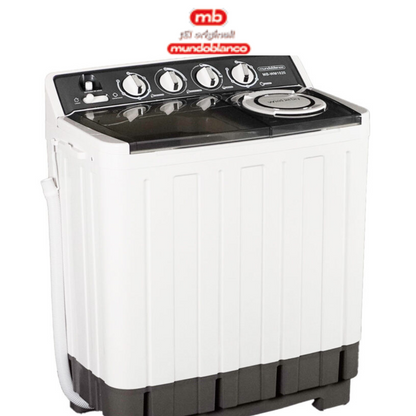 Lavadora doble tina 10Kg Mundo Blanco