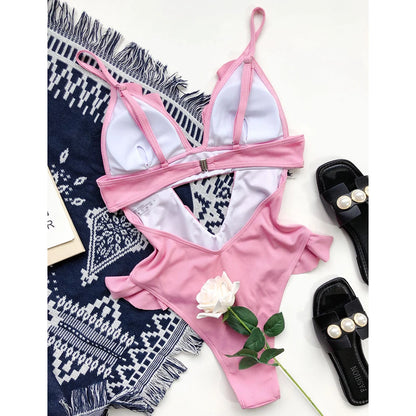 Sexy Ruffle One Piece Swimsuit