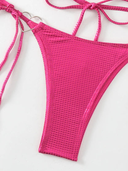New Pink Halter Swimwear