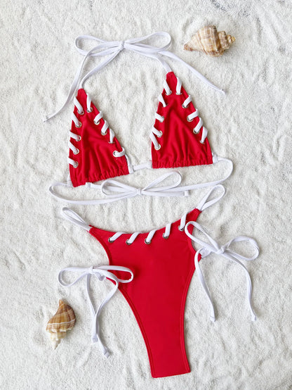 Sexy 2025 Red Swimwear