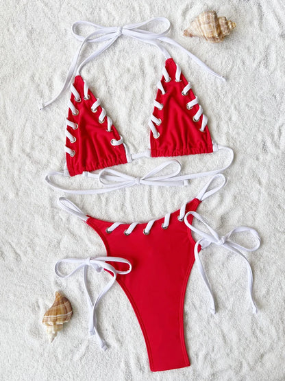 Sexy 2025 Red Swimwear