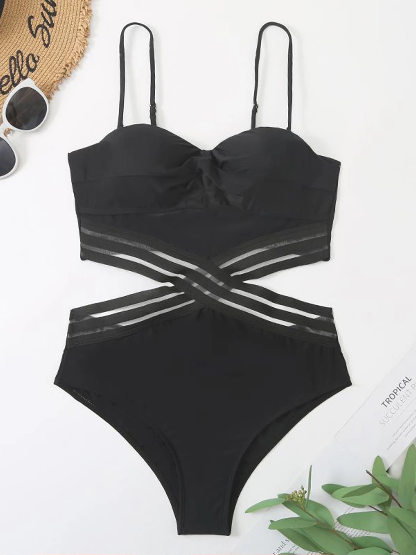 Black Cross Meah Swimwear