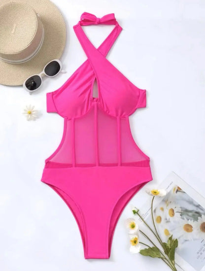 Cross Halter Swimwear