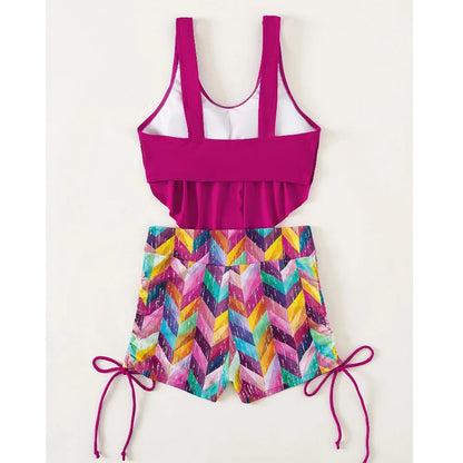 Pink Strapped Bikini Set