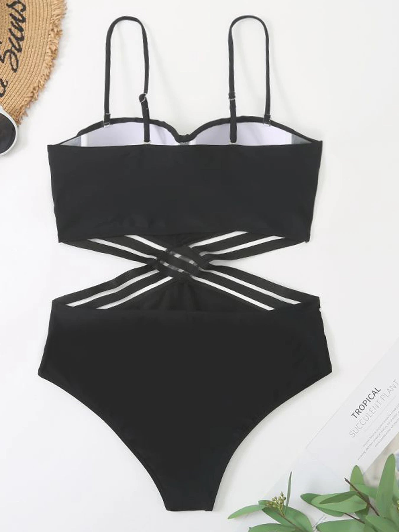 Black Cross Meah Swimwear