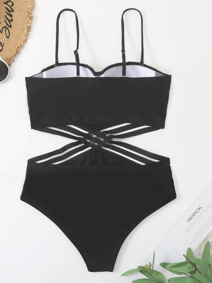 Black Cross Meah Swimwear