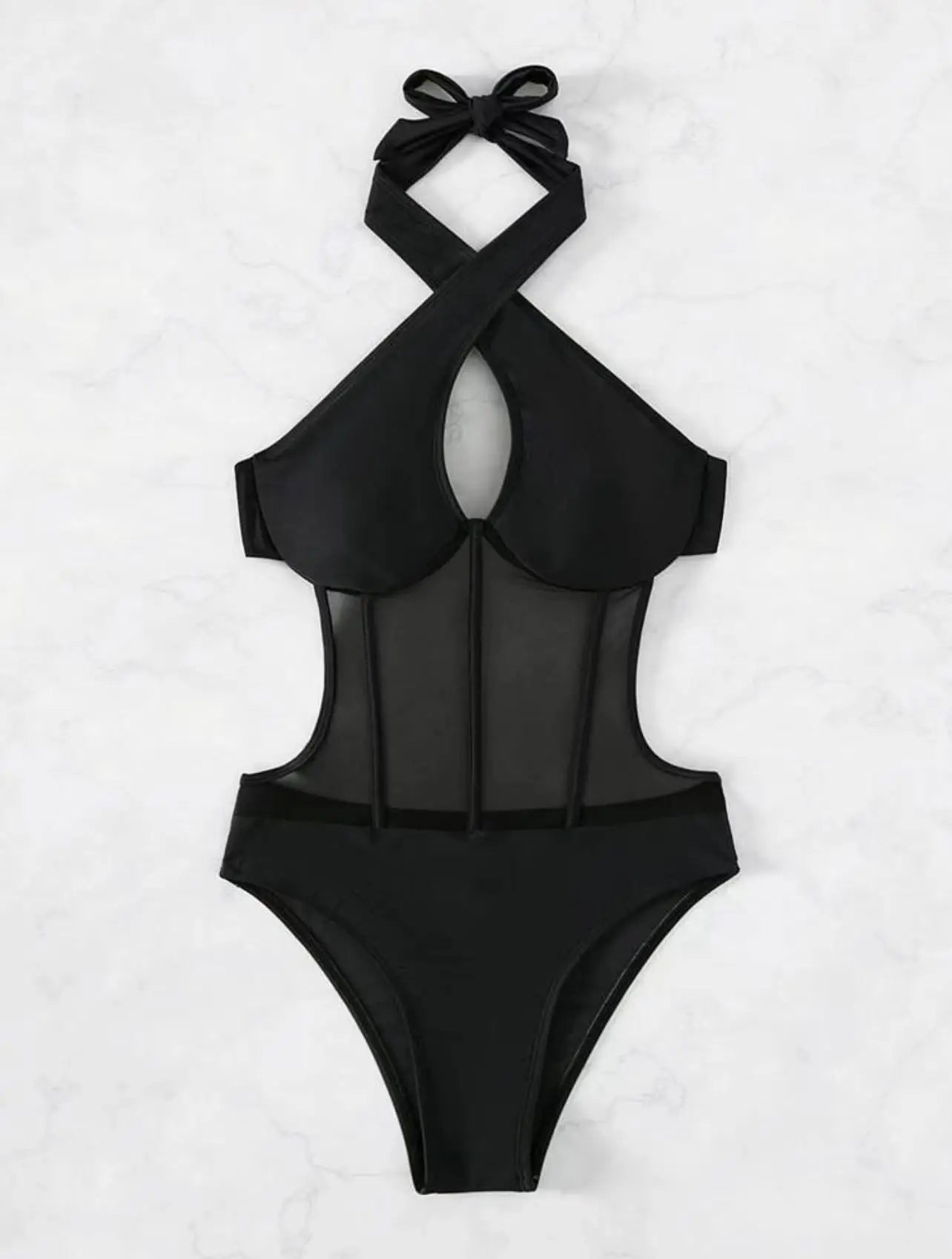 Cross Halter Swimwear