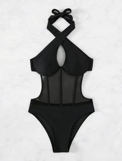 Cross Halter Swimwear