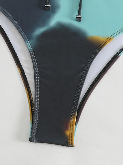 Sexy Print Strapped Swimwear