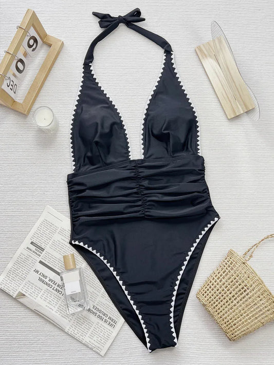 Sexy Tied Halter Swimwear