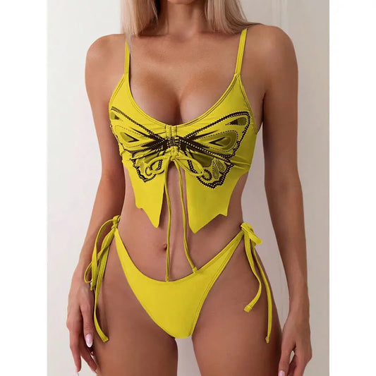 Print Strapped Swimwear