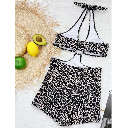 Leopard Halter Swimwear